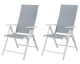 LIDL: LIVARNO HOME Fauteuil pliant en aluminium Houston blanc, lot de 2 à 90,99€ (au lieu de 99,99€)