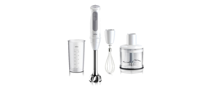 Amazon: Mixeur plongeant Braun MultiQuick 5 MQ50236M - 1000W, 3 accessoires à 24,99€ (au lieu de 48,89€)