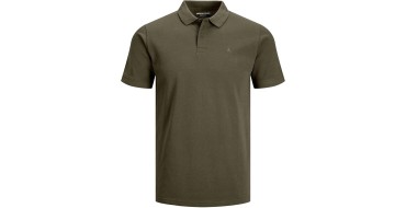 Amazon: Polo Jack & Jones Uni Col Chemise - Vert Olive, tailles S à XL à 11,23€ (au lieu de 17,61€)