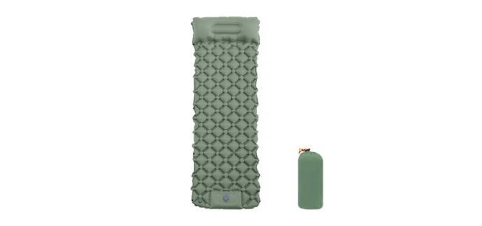 JoyBuy: VXOYO Tapis de couchage camping - 192×58 cm, gonflable, oreiller intégré à 24,98€