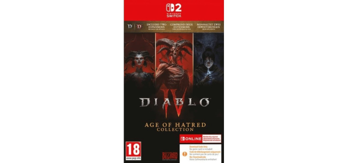 E.Leclerc: Diablo IV Age of Hatred Collection (Switch 2 Dématérialisé) à 69,9€