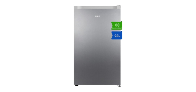 JoyBuy: CHiQ JR92DSE Réfrigérateur 92 L avec congélateur, compact 0,22 m², silencieux, classe E - Argent à 1