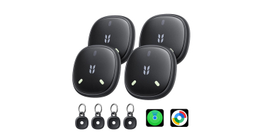 Amazon: Lot de 4 traceurs Bluetooth UGREEN FineTrack Mini Duo 2 - iOS Find My, Android Find Hub, 110 dB, IP6