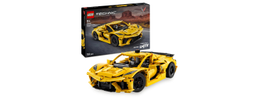 Amazon: LEGO® Technic Chevrolet Corvette Stingray (42205) à 30,40€ (au lieu de 43,94€)