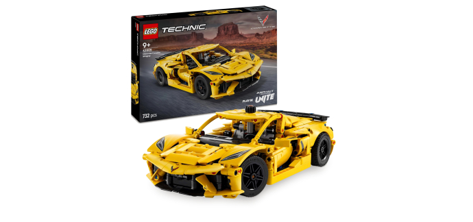 Amazon: LEGO® Technic Chevrolet Corvette Stingray (42205) à 30,40€ (au lieu de 43,94€)