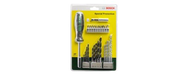 Amazon: Jeu d'embouts de perceuse et de tournevis Bosch 2607017201 - 27 pièces à 7,99€ (au lieu de 15,87€)