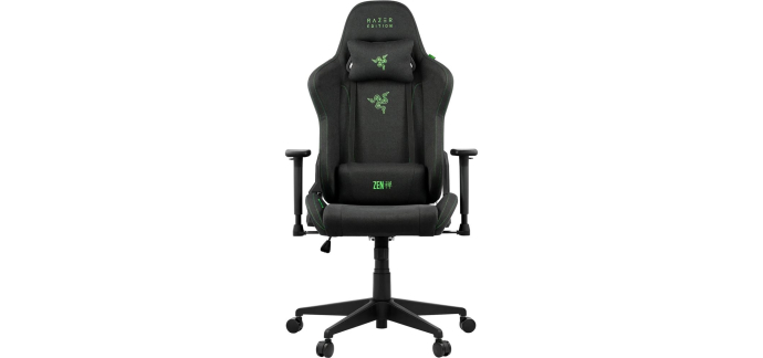 Fnac: Chaise gaming Razer Tarok Essentials X Cloth - Design par Zen Noir à 149,99€ (au lieu de 249,99€)