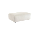 Sweeek: Pouf repose-pieds canapé 3 places velours côtelé crème à 125,99€ (au lieu de 179,99€)