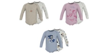 LIDL: LUPILU Bodies bébé lot de 2 - 100% coton, manches longues à 3,99€ (au lieu de 5,99€)