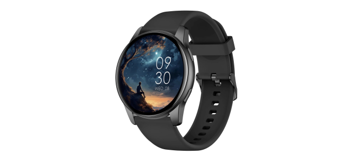 Amazon: Montre connectée AcclaFit 1,38" IP68 - Appels Bluetooth, 147+ modes sportifs à 39,99€