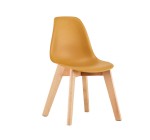 Sweeek: Lot de 2 chaises enfant bois de hêtre moutarde à 39,99€ (au lieu de 49,99€)