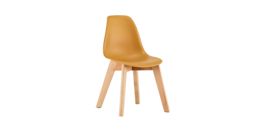 Sweeek: Lot de 2 chaises enfant bois de hêtre moutarde à 39,99€ (au lieu de 49,99€)