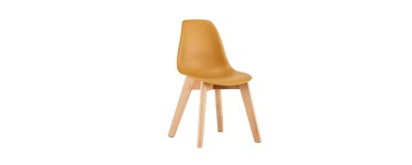 Sweeek: Lot de 2 chaises enfant bois de hêtre moutarde à 39,99€ (au lieu de 49,99€)