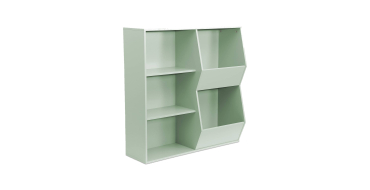 Sweeek: Meuble de rangement enfant vert, 4 étagères à 59,99€ (au lieu de 79,99€)