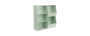 Sweeek: Meuble de rangement enfant vert, 4 étagères à 59,99€ (au lieu de 79,99€)