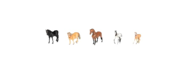 LIDL: LUPILU Set de figurines Chevaux - 5 pièces à 8,99€ (au lieu de 9,99€)