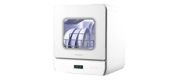 JoyBuy: Lave-vaisselle de table GORGENOX 3 couverts - Lavage, désinfection, séchage, UV à 198,99€