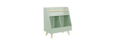 Sweeek: Meuble de rangement enfant vert 2 compartiments à 49,99€ (au lieu de 69,99€)