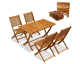Cdiscount: CASARIA Ensemble de meubles de jardin SYDNEY - Salon de jardin en bois d'acacia certifié FSC 4 perso