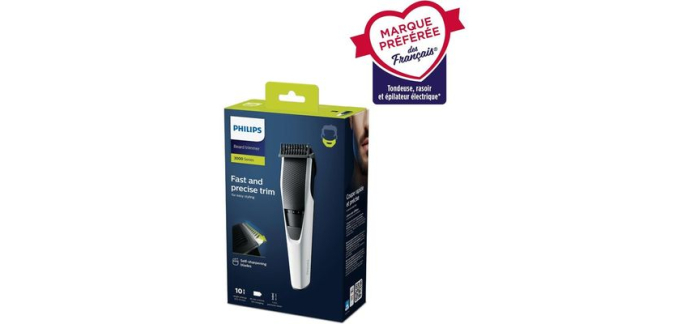 Cdiscount: Tondeuse barbe PHILIPS BT3206/14 Series 3000 à 20,99€ (au lieu de 22,99€)