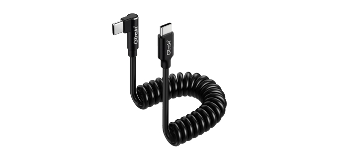 Amazon: Câble USB C Spiralé OTraki - 240W, 80cm, Rétractable Nylon à 4,64€ (au lieu de 6,98€)