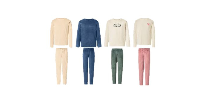 LIDL: ESMARA KIDS Ensemble pyjama enfant - 100% polyester recyclé à 4,99€ (au lieu de 7,99€)
