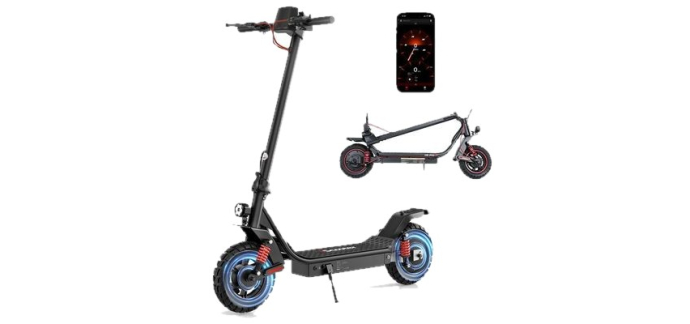 Cdiscount: Trottinette électrique pliable i10pro - 60 km d'autonomie, moteur 1000W, batterie 15Ah à 339,99€