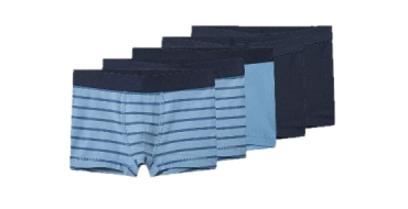 LIDL: LUPILU Boxers enfants lot de 5 - 95% coton, 5% élasthanne à 5,99€ (au lieu de 6,99€)