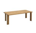 Sweeek: Table basse vintage décor bois naturel effet chevrons 120 cm à 49,99€ (au lieu de 99,99€)