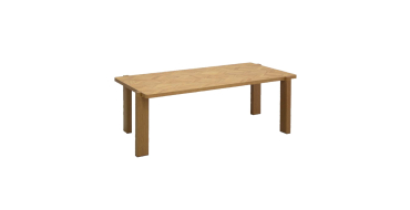 Sweeek: Table basse vintage décor bois naturel effet chevrons 120 cm à 49,99€ (au lieu de 99,99€)