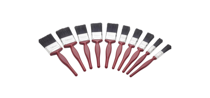 Amazon: Lot de 10 pinceaux Fit For The Job - bois et placo à 5,84€ (au lieu de 13,27€)