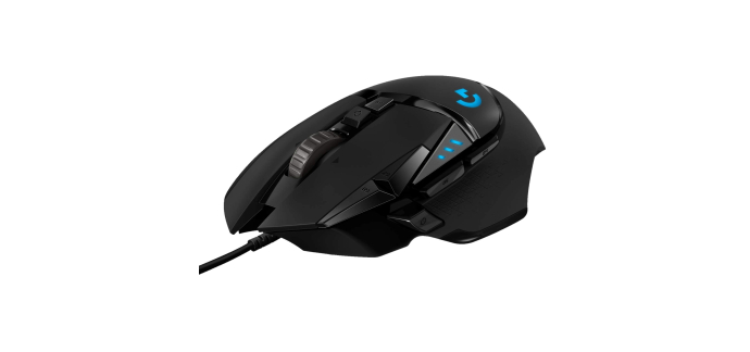 Amazon: Souris filaire Logitech G 502 - Capteur optique Hero 25K à 29,74€ (au lieu de 39,90€)