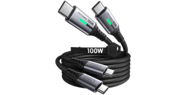 Amazon: Câble USB-C Iniu 2m+2m 100W Charge Rapide PD à 10,99€ (au lieu de 14,99€)