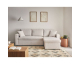 Cdiscount: Canapé d'angle réversible 4 places Cyrus - convertible avec coffre, velours côtelé beige à 389€