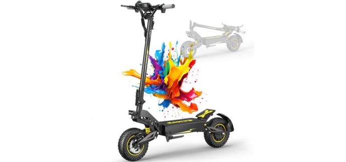 Cdiscount: OOTD T10 - Trottinette électrique pliable - Moteur 900 W, batterie 48 V 13,5 Ah, autonomie 60 km à 3