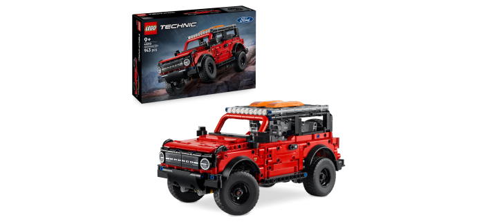 Amazon: LEGO® Technic SUV Ford Bronco 4x4 (42213) à 37,59€ (au lieu de 45,32€)