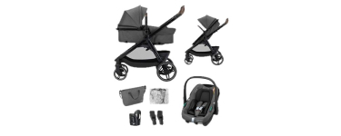 Cdiscount: MAXI-COSI Poussette 3 en 1 Zelia S Trio2 - Nacelle, siège auto Cabriofix S iSize, 0-22Kg à 269,99€