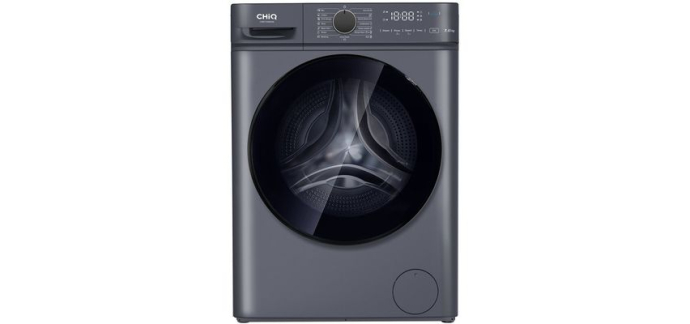 Cdiscount: Lave-linge hublot CHiQ 7kg - Profondeur 46,5cm - Classe A - Moteur BLDC 12 ans - Vapeur - 1200 trs/m