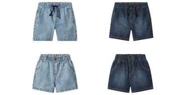 LIDL: Short en jean enfant LUPILU - 100% coton, taille élastique à 5,99€ (au lieu de 8,99€)