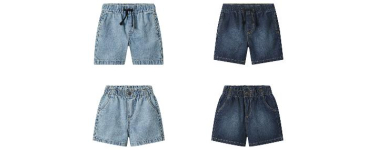 LIDL: Short en jean enfant LUPILU - 100% coton, taille élastique à 5,99€ (au lieu de 8,99€)