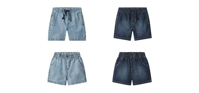 LIDL: Short en jean enfant LUPILU - 100% coton, taille élastique à 5,99€ (au lieu de 8,99€)