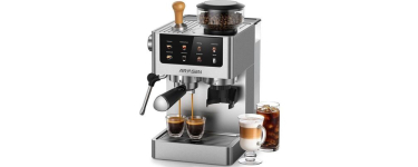 Cdiscount: AIRMSEN Machine à Café avec Broyeur - 20 bars, mousseur à lait, inox à 174,99€ (au lieu de 188,99€)