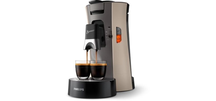 Cdiscount: Cafetière à dosette PHILIPS SENSEO CSA240/31 Select Beige à 69,99€ (au lieu de 79,99€)