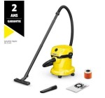 Cdiscount: Aspirateur eau et poussières KÄRCHER WD2 Plus 2 V-15/4/18/C - 1000W à 49,99€ (au lieu de 72,49€)