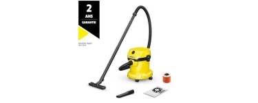 Cdiscount: Aspirateur eau et poussières KÄRCHER WD2 Plus 2 V-15/4/18/C - 1000W à 49,99€ (au lieu de 72,49€)
