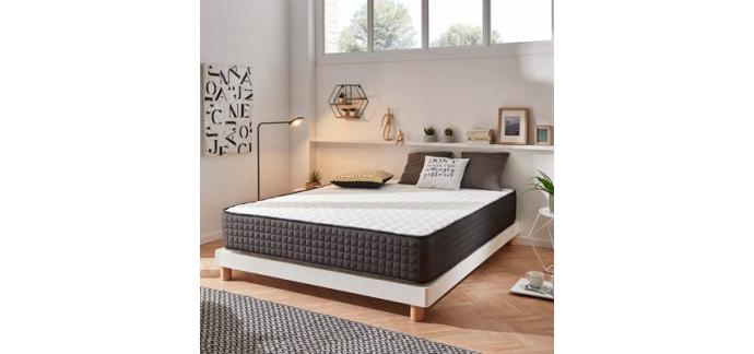 Cdiscount: Matelas Titanium 160x200 cm - 30 cm, mousse mémoire de forme HR, hypoallergénique à 189,29€