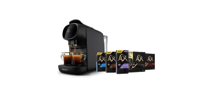Cdiscount: Machine à café à capsules doubles PHILIPS L'Or Barista Sublime LM9012/65 - Noir + 50 capsules à 79,9