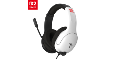 Amazon: Casque Filaire Turtle Beach Airlite Fit sous Licence Officielle pour Nintendo Switch 2, Noir et Blan