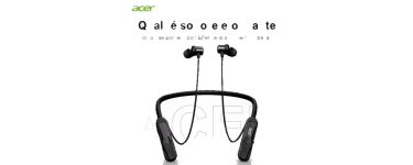 JoyBuy: Acer OHR810 Écouteurs tour de cou Bluetooth 5.4 - Mode jeu, Hi-Fi Dolby à 9,99€ (au lieu de 19,99€)