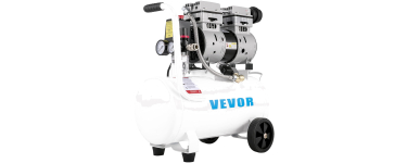 Amazon: Compresseur d'air VEVOR sans huile - 25 L, faible bruit à 115,90€ (au lieu de 151,90€)